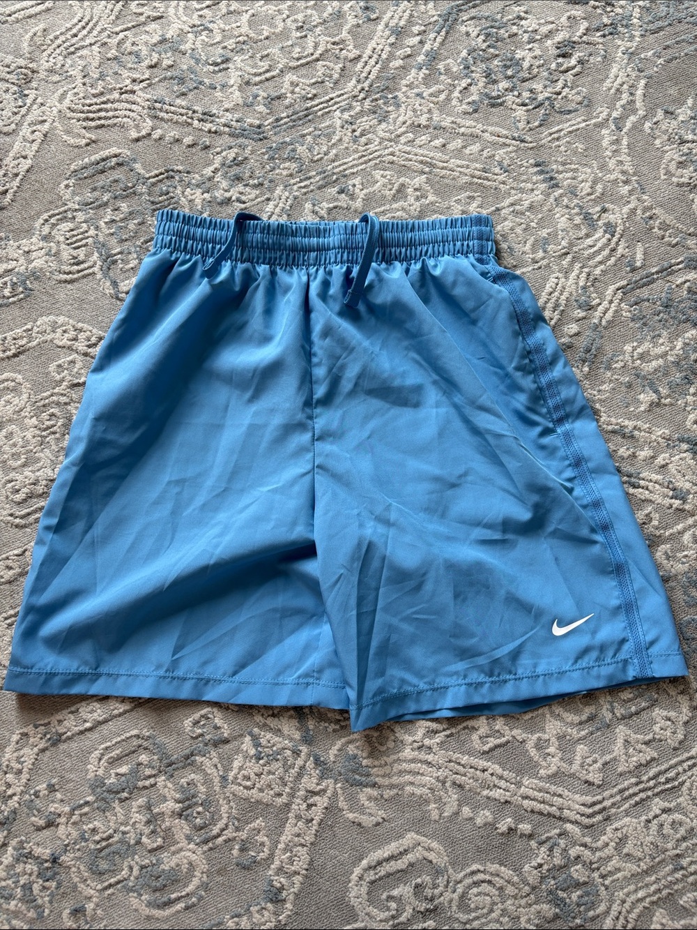 Nike light blue athletic shorts
